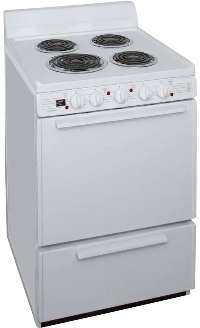 Alt view image 2 of 3 - Premier ECKL0HOP 24 inch White Freestanding Electric Range