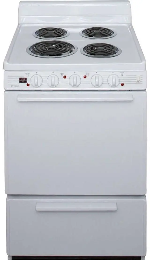 Main image of Premier ECKL0HOP 24 inch White Freestanding Electric Range