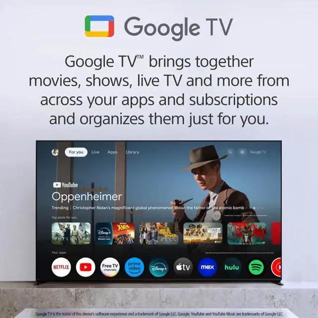 Alt view image 6 of 6 - Sony K65XR8B 65 inch Class BRAVIA XR8B OLED 4K HDR Smart Google TV