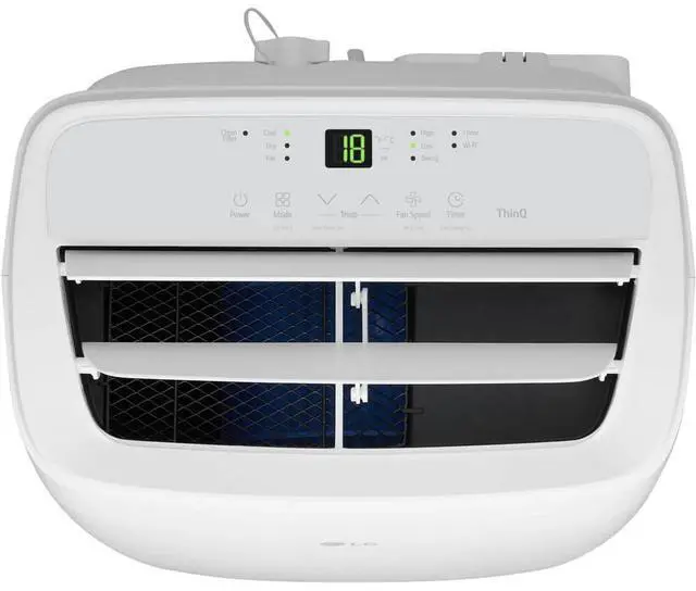 Alt view image 2 of 6 - LG LP0725WSSM 7300 BTU SACC / 11000 BTU ASHRAE Portable Air Conditioner with LCD Remote