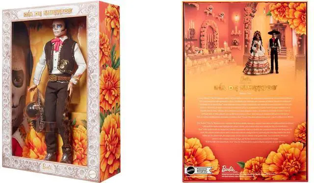 Alt view image 7 of 7 - Mattel Barbie Signature 2025 Día De Muertos Collectible Ken Doll