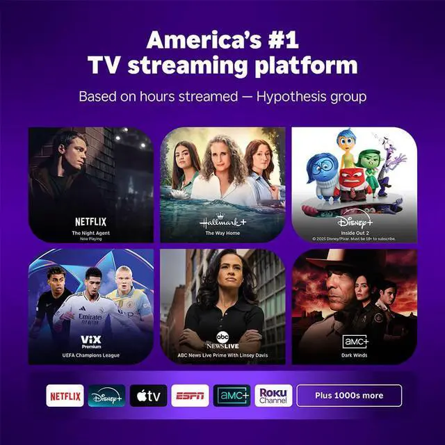 Alt view image 3 of 7 - Roku 43R4C5 43 inch Class Select Series 4K LED Smart TV