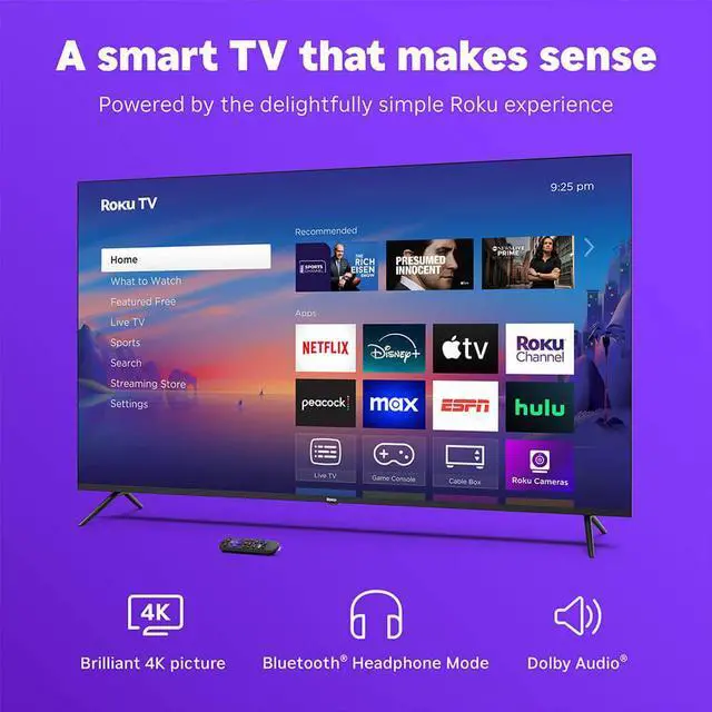 Alt view image 2 of 7 - Roku 55R4C5 55 inch Class Select Series 4K LED Smart TV