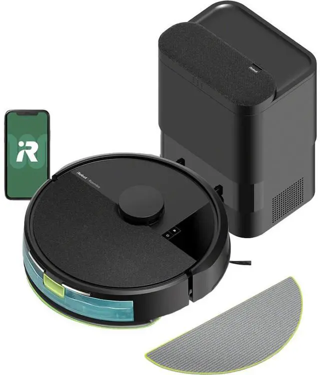 Alt view image 2 of 7 - iRobot ROOMBA105VMA Roomba 105 Combo Vacuum and Mop Robot with AutoEmpty Dock