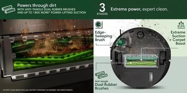 Alt view image 3 of 6 - iRobot ROOMBA705 Roomba Max 705 Robot Vacuum Plus AutoEmpty Dock - Black