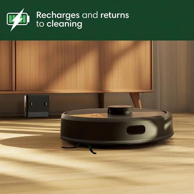 Alt view image 5 of 7 - iRobot ROOMBA105AUT Roomba 105 Vacuum with AutoEmpty Dock - Black