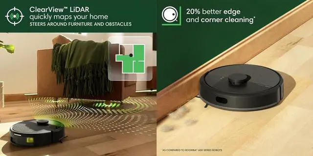 Alt view image 4 of 7 - iRobot ROOMBA105AUT Roomba 105 Vacuum with AutoEmpty Dock - Black