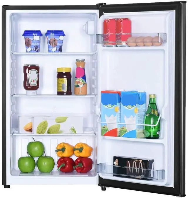 Alt view image 3 of 6 - Danby DAR032B2SLM 3.2 Cu. Ft. Stainless Compact Refrigerator