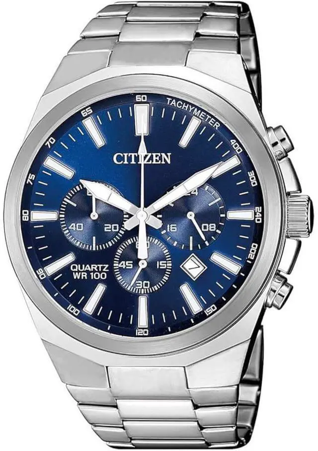 Main image of CITIZEN AN817059L Quartz Mens Watch - Blue/Silver Dial
