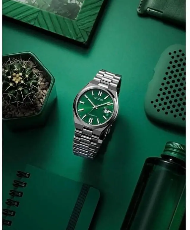 Alt view image 3 of 5 - CITIZEN NJ015056X NJ015 TSUYOSA Collection Automatic Watch - Stainless/Green