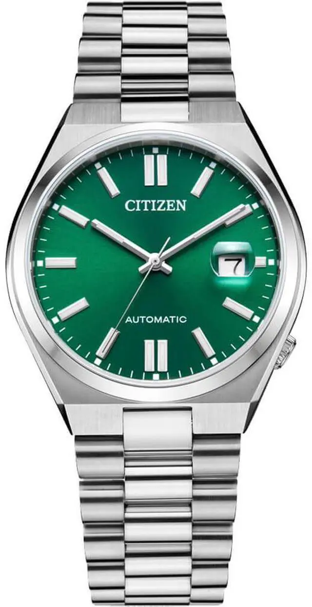 Main image of CITIZEN NJ015056X NJ015 TSUYOSA Collection Automatic Watch - Stainless/Green