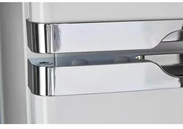 Alt view image 6 of 7 - UNIQUE UGP14CCRSMW 14 Cu. Ft. Classic Retro Marshmallow White Propane Top Freezer Refrigerator