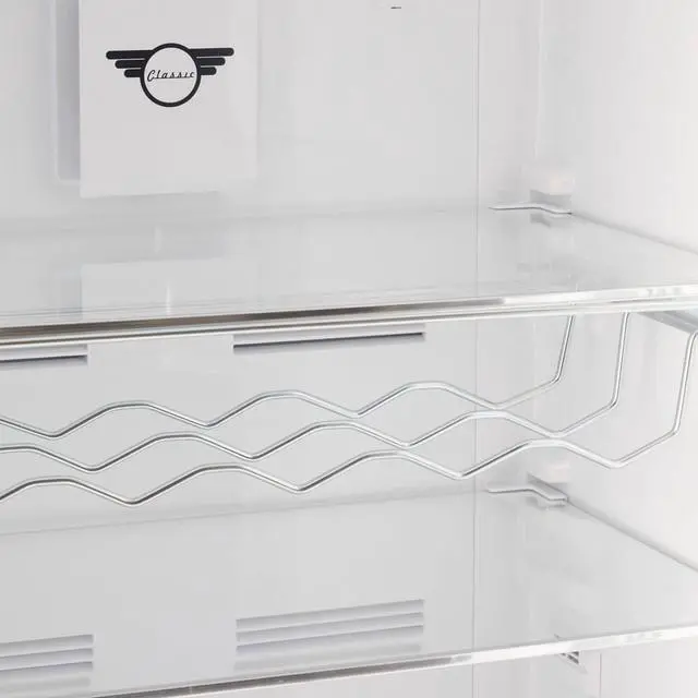 Alt view image 3 of 7 - UNIQUE UNQ310LBAC 11 Cu. Ft. Midnight Black Classic Retro Top Freezer Refrigerator