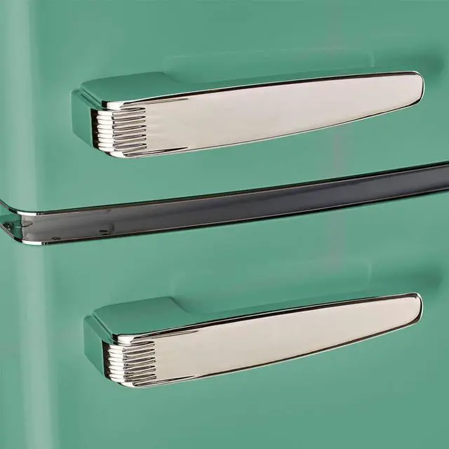 Alt view image 7 of 7 - UNIQUE UNQ310LTAC 11 Cu. Ft. Ocean Mist Turquoise Classic Retro Top Freezer Refrigerator