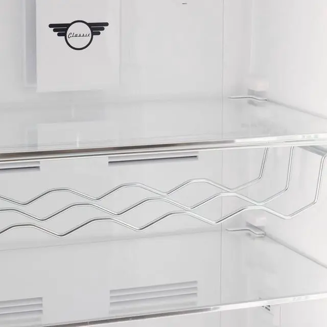 Alt view image 3 of 7 - UNIQUE UNQ310LYAC 11 Cu. Ft. Canary Yellow Classic Retro Top Freezer Refrigerator