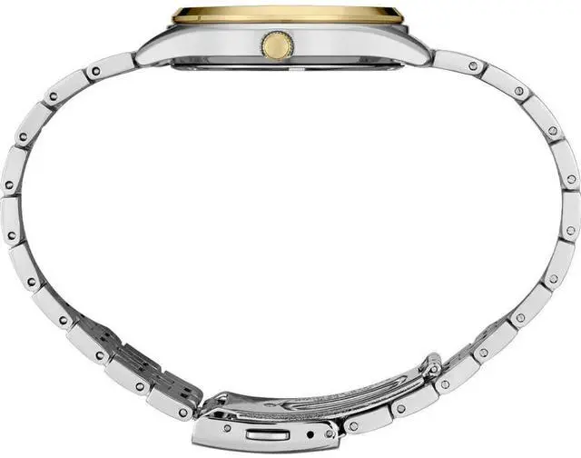 Alt view image 3 of 3 - Seiko SUR430 Essentials Collection Quartz Watch - Two Tone Stainless/White