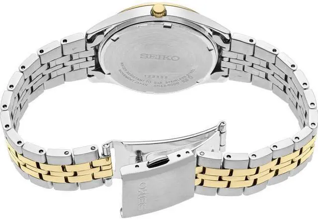 Alt view image 2 of 3 - Seiko SUR432 Essentials Collection Quartz Watch - Two Tone Stainless/Gray