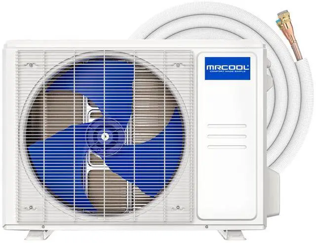 Alt view image 4 of 5 - MRCOOL EZ24HP23016D EasyPro 24000 BTU 230V DIY 5th Generation Mini-Split Air Handler and Condenser