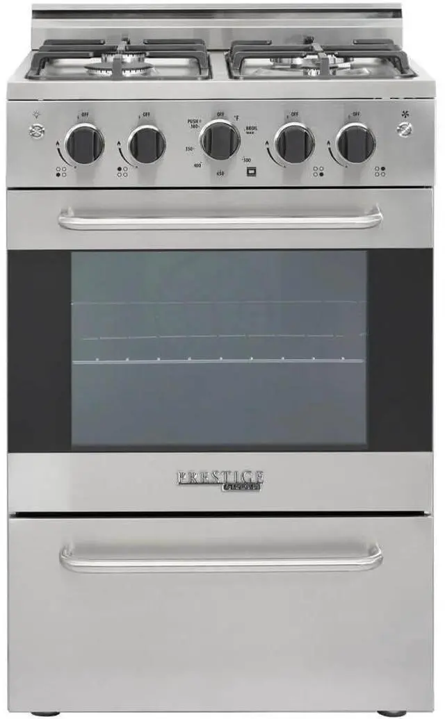Main image of UNIQUE UGP24VPC1SS 2.3 Cu. Ft. Stainless Steel Freestanding Prestige Gas Range