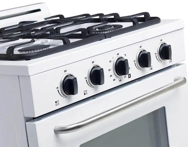 Alt view image 5 of 6 - UNIQUE UGP30GOF1W 3.9 Cu. Ft. White Freestanding Propane Range