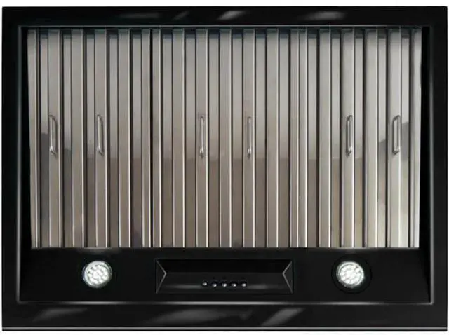 Alt view image 5 of 5 - UNIQUE UGP30CRRHB 30 inch Midnight Black Classic Retro Under Cabinet Range Hood