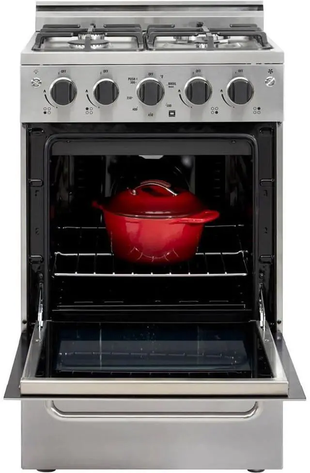 Alt view image 4 of 7 - UNIQUE UGP20VPC1SS 1.6 Cu. Ft. Stainless Freestanding Gas Range