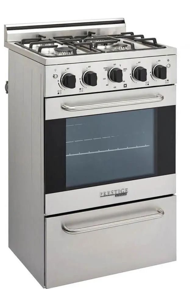 Alt view image 2 of 7 - UNIQUE UGP20VPC1SS 1.6 Cu. Ft. Stainless Freestanding Gas Range