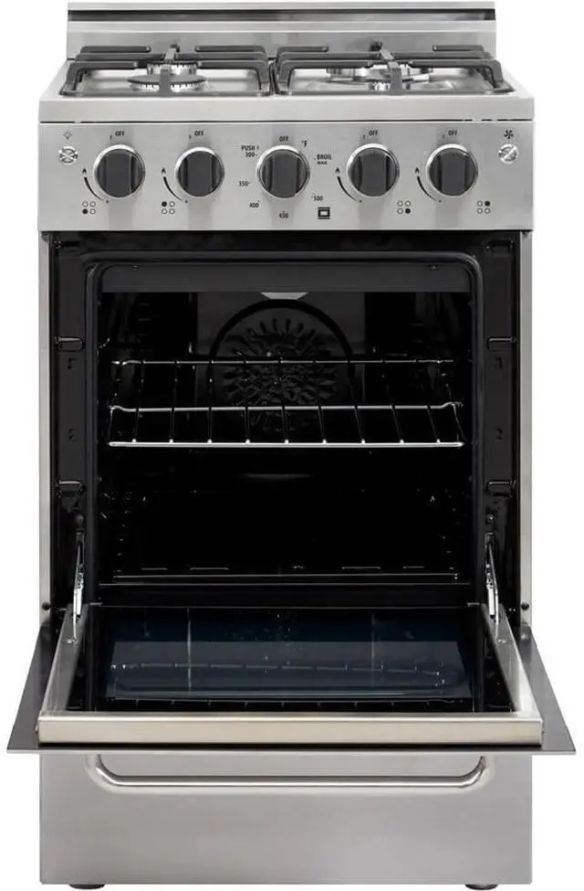 Alt view image 3 of 7 - UNIQUE UGP20VPC1SS 1.6 Cu. Ft. Stainless Freestanding Gas Range