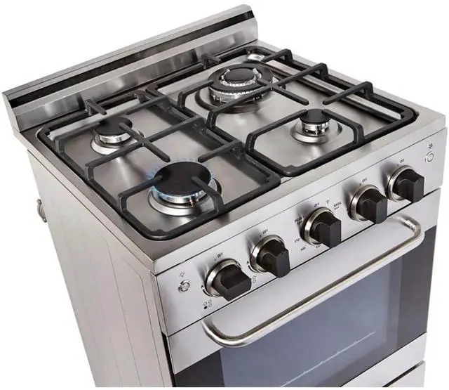 Alt view image 5 of 7 - UNIQUE UGP20VPC1SS 1.6 Cu. Ft. Stainless Freestanding Gas Range