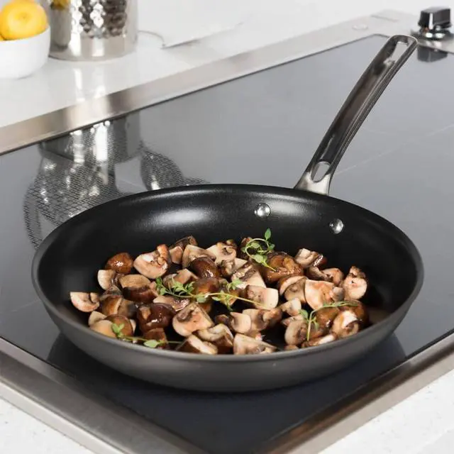 Alt view image 4 of 7 - Viking 2-Piece Hard Anodized Nonstick Fry Pan Set - 10" & 12" Fry Pans - Induction Compatible - Black