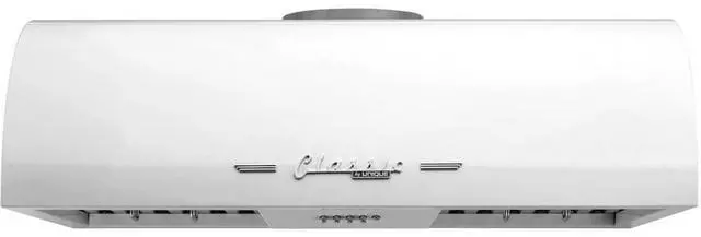 Main image of UNIQUE UGP36CRRHW 36 inch Marshmallow White Classic Retro Under Cabinet Range Hood