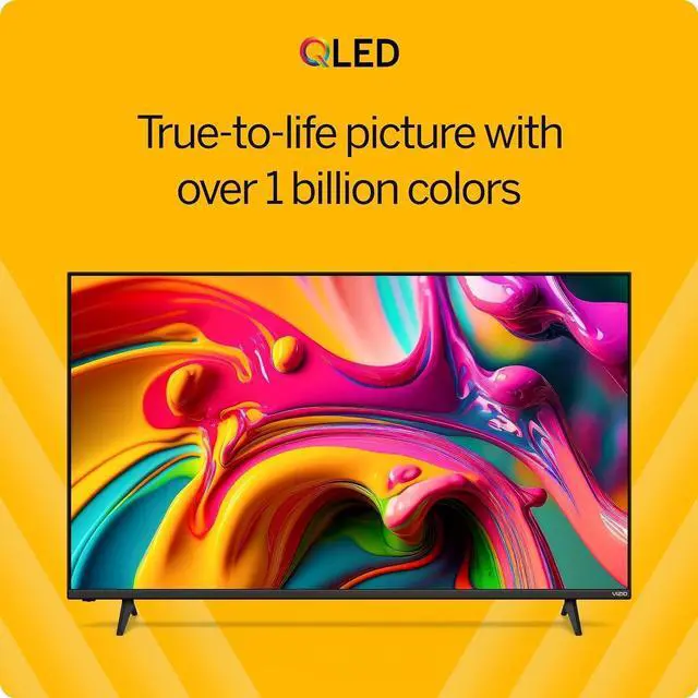 Alt view image 3 of 7 - VIZIO 50" Quantum 4K QLED Smart TV  Dolby Vision HDR10+, 120fps Gaming, HDMI VRR, Bluetooth, Alexa Compatible with HDMI Cable, 12-Month CPS Protection & Screen Cleaner