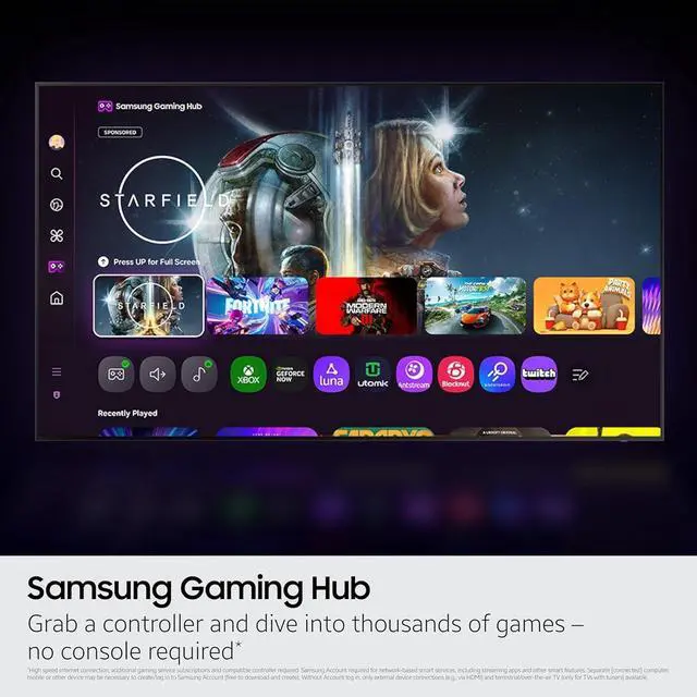 Alt view image 2 of 7 - Samsung 55" Q8F QLED 4K Smart TV  Quantum Dot, HDR+, 144Hz VRR, Voice Remote, 2-Year Bundle