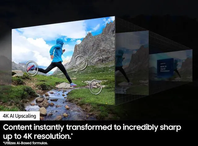 Alt view image 2 of 7 - Samsung 42-Inch OLED S90D 4K UHD Smart TV  Quantum HDR+, 144Hz Gaming, Dolby Atmos, Alexa, 3-Year Warranty Bundle with HDMI Cable & Streaming Apps