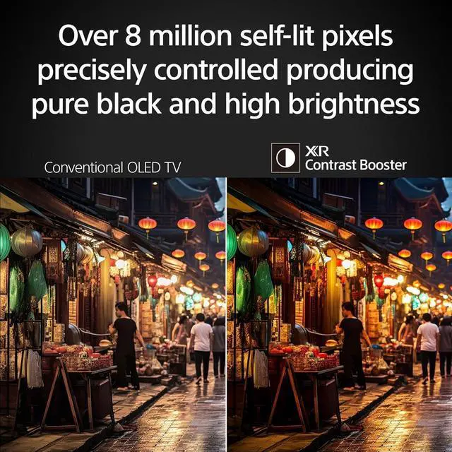 Alt view image 4 of 7 - Sony 65-Inch BRAVIA 8 OLED 4K HDR Google TV  XR OLED Contrast Pro, Dolby Vision, 120Hz, Acoustic Surface Audio+, HDMI 2.1, 24-Month CPS Protection, UAX HDMI Cable & Streaming Bundle