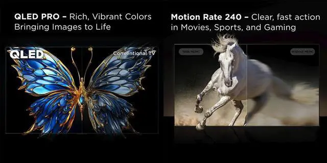 Alt view image 6 of 7 - TCL 85-Inch QLED Pro 4K Smart Google TV HDR10+, Dolby Vision & Atmos, 144Hz VRR, Voice Remote, 12-Month CPS Protection, HDMI Cable & Screen Cleaner