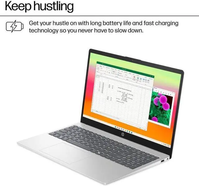 Alt view image 2 of 7 - HP OmniBook 15.6" Touchscreen Laptop AMD Ryzen 5 340, 16GB RAM, 512GB SSD, Windows 11, Bundle
