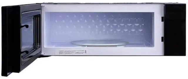 Alt view image 4 of 6 - UNIQUE 1.2 Cu. Ft. Retro Over-the-Range Microwave with Auto Cook Presets, Ventilation Fan & LED Lighting Ocean Mist Turquoise