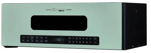 Alt view image 3 of 6 - UNIQUE 1.2 Cu. Ft. Retro Over-the-Range Microwave with Auto Cook Presets, Ventilation Fan & LED Lighting Mint Green