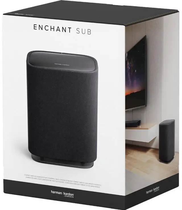 Alt view image 7 of 7 - Harman / Kardon SUB2BLKAM Enchant Compact Wireless Subwoofer