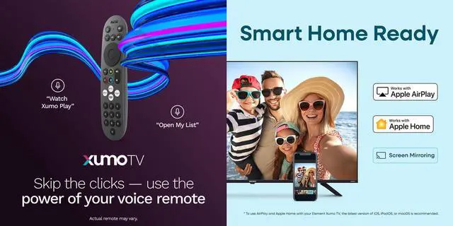 Alt view image 5 of 7 - Element E550AE43CG 43 inch Class Revolution Series 4K UHD HDR LED Smart Xumo TV