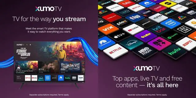 Alt view image 4 of 7 - Element E550AE43CG 43 inch Class Revolution Series 4K UHD HDR LED Smart Xumo TV