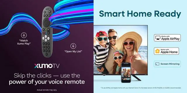 Alt view image 4 of 7 - Element E300AE32CG 32 inch Class Genesis Series 720p HD LED Smart Xumo TV