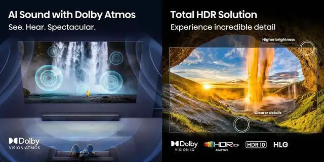 Alt view image 3 of 7 - Hisense 100U65QF 100 inch Class U6 Series 4K Mini-LED QLED UHD Smart Fire TV