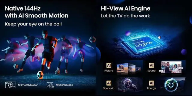Alt view image 2 of 7 - Hisense 100U65QF 100 inch Class U6 Series 4K Mini-LED QLED UHD Smart Fire TV