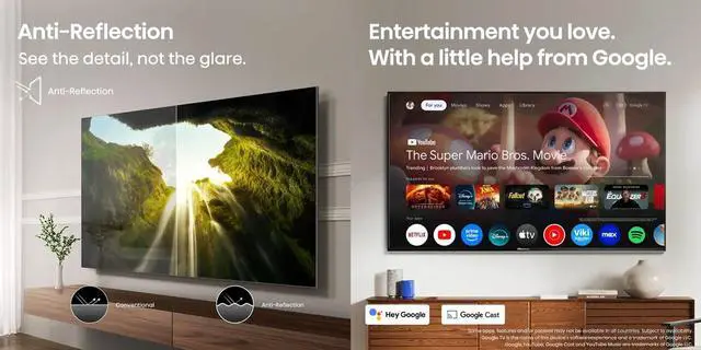 Alt view image 2 of 7 - Hisense 100U75QG 100 inch Class U7 Series 4K Mini-LED QLED UHD Smart Google TV