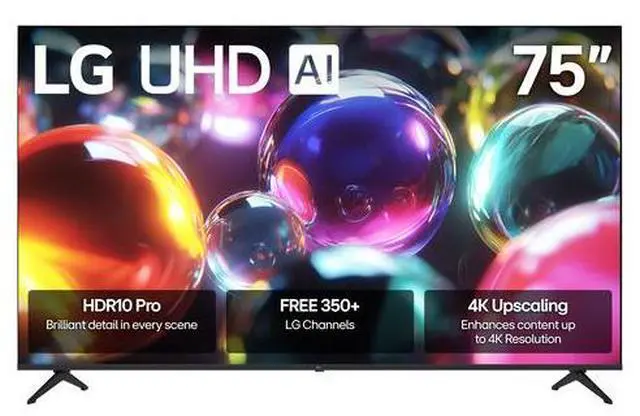 Main image of LG 75UA7000P 75 inch Class UA7000 Series LED AI 4K UHD Smart webOS TV (2025)