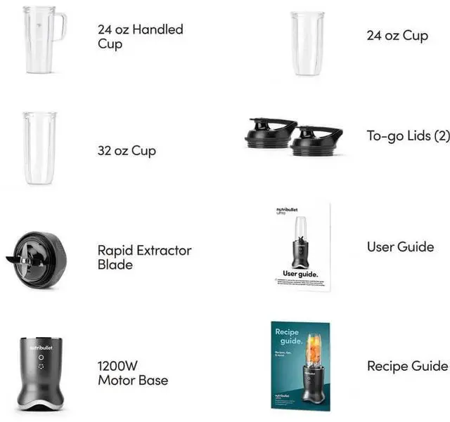 Alt view image 4 of 7 - NutriBullet NB50500FR Ultra Personal Blender - Gray