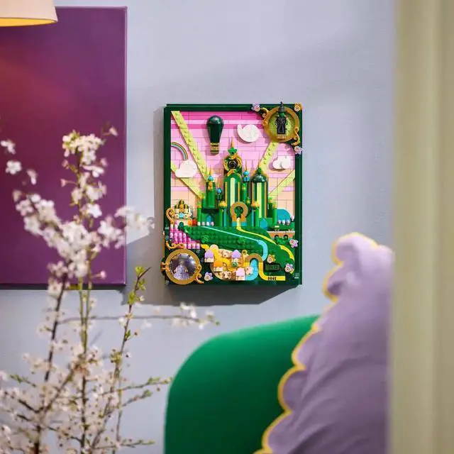 Alt view image 2 of 7 - LEGO 75685 Wicked Emerald City Wall Art