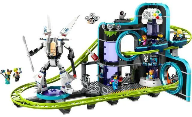 Main image of LEGO 60421 City Robot World Roller-Coaster Park